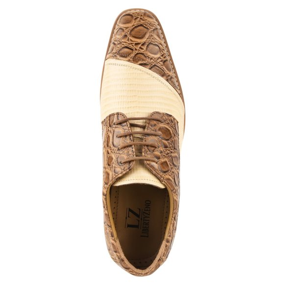 Lucky Mens Croco Lizard Print Genuine Leather Oxford Dress Shoes main image 5